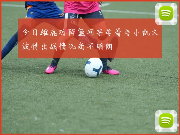 今日雄鹿对阵篮网字母哥与小凯文波特出战情况尚不明朗